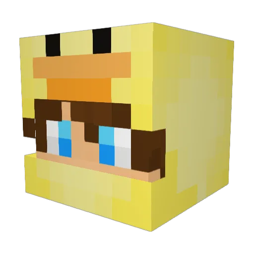 ItsJonaz Minecraft avatar head, 3D render