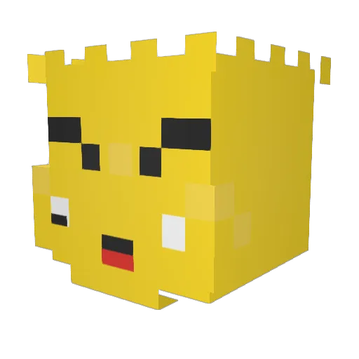 ItsJonnn Minecraft avatar head, 3D render