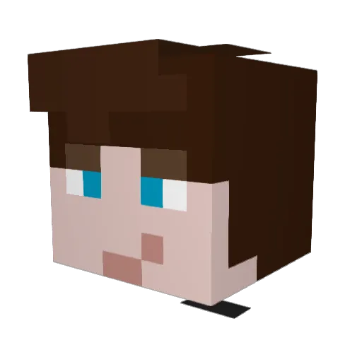 ItsJonnyyMC Minecraft avatar head, 3D render