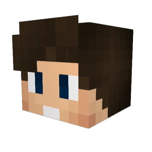 ItsJurre01 Minecraft avatar head, 3D render