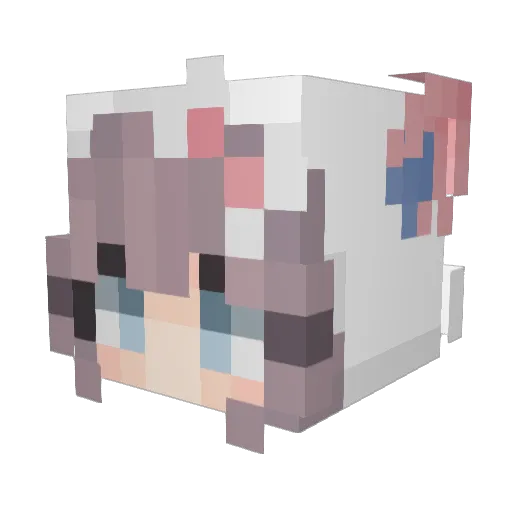 ItsJustAvery Minecraft avatar head, 3D render