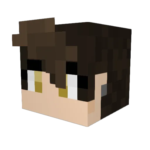 ItsJustEtHaN Minecraft avatar head, 3D render