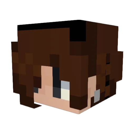 ItsJustGEMS Minecraft avatar head, 3D render
