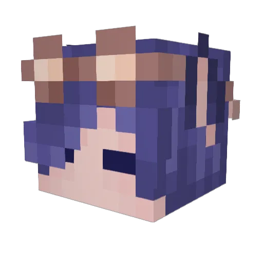 ItsJustJ Minecraft avatar head, 3D render