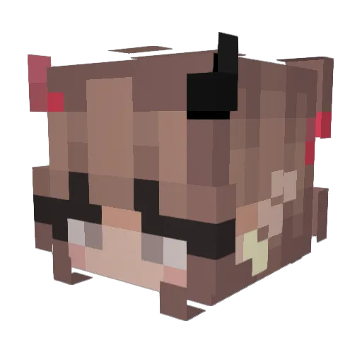 ItsJustJam Minecraft avatar head, 3D render