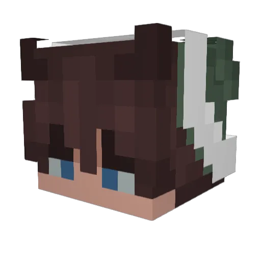 ItsJustJoaco Minecraft avatar head, 3D render