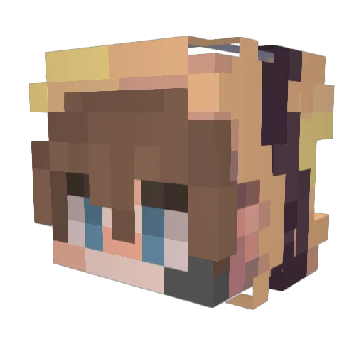 ItsJustKen Minecraft avatar head, 3D render