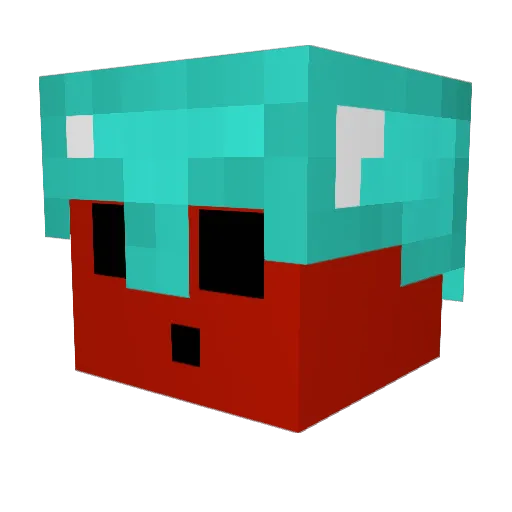ItsJustKian Minecraft avatar head, 3D render