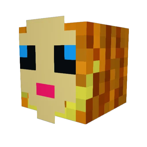 ItsJustKrusty Minecraft avatar head, 3D render