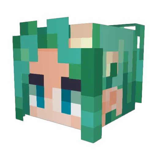 ItsJustMilou Minecraft avatar head, 3D render