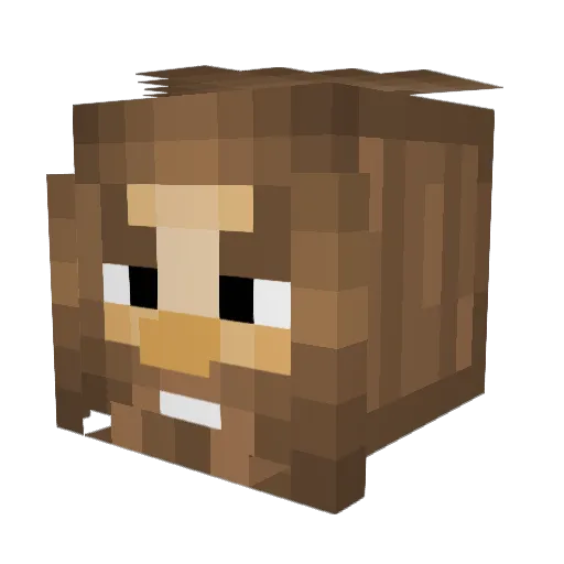 ItsJustMojo Minecraft avatar head, 3D render