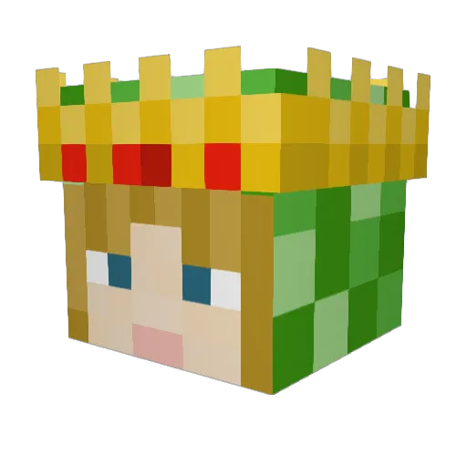 ItsJustNatty Minecraft avatar head, 3D render