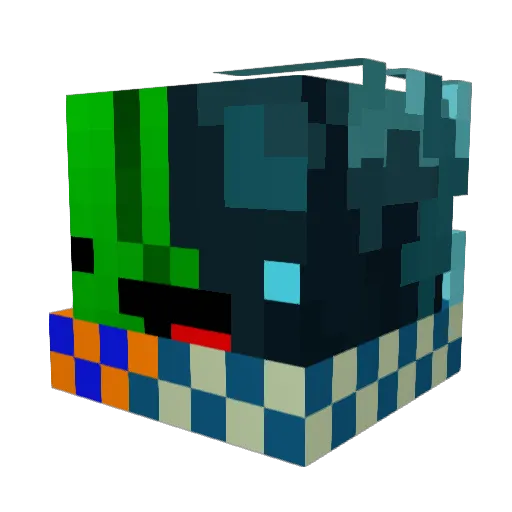 ItsJustPickles Minecraft avatar head, 3D render