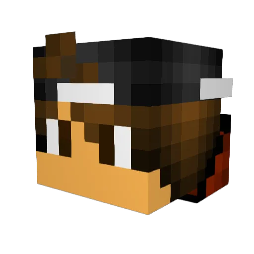 ItsJustTomO Minecraft avatar head, 3D render