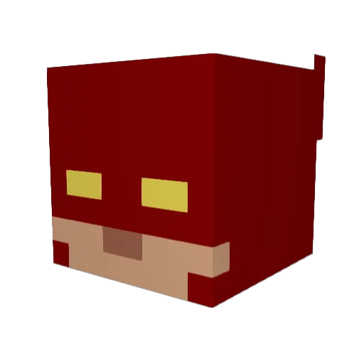 ItsJustYak Minecraft avatar head, 3D render