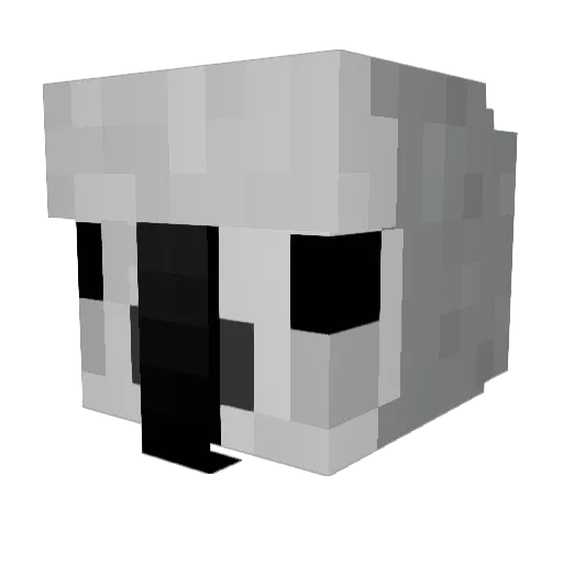 ItsJust_Bird Minecraft avatar head, 3D render