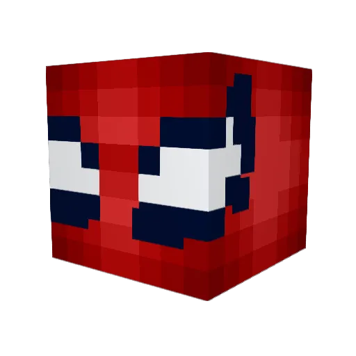 ItsJuuls Minecraft avatar head, 3D render