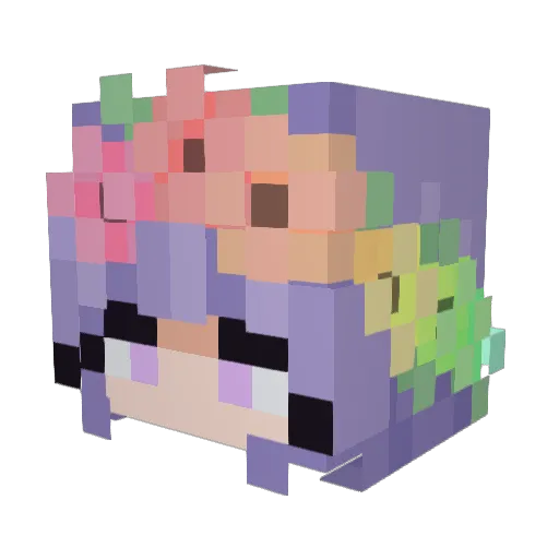 ItsKBailey Minecraft avatar head, 3D render