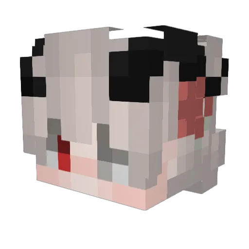 ItsKaisel Minecraft avatar head, 3D render