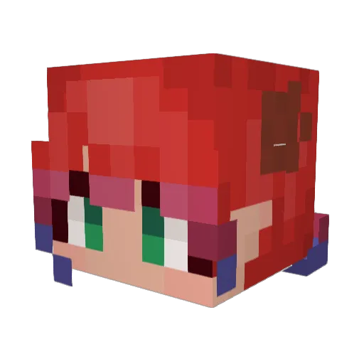 ItsKallisto Minecraft avatar head, 3D render
