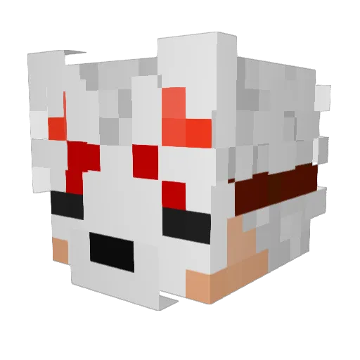 ItsKazuhito Minecraft avatar head, 3D render