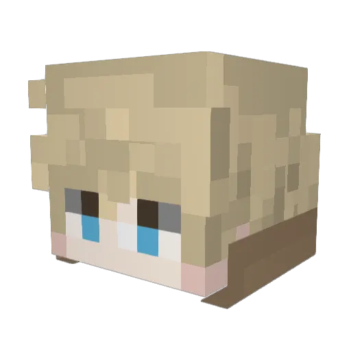 ItsKelro Minecraft avatar head, 3D render