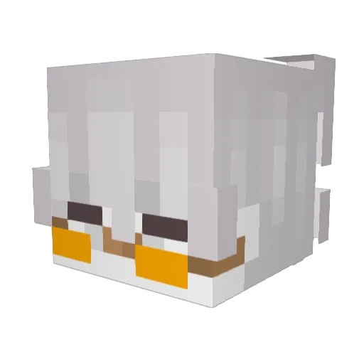 ItsKend Minecraft avatar head, 3D render