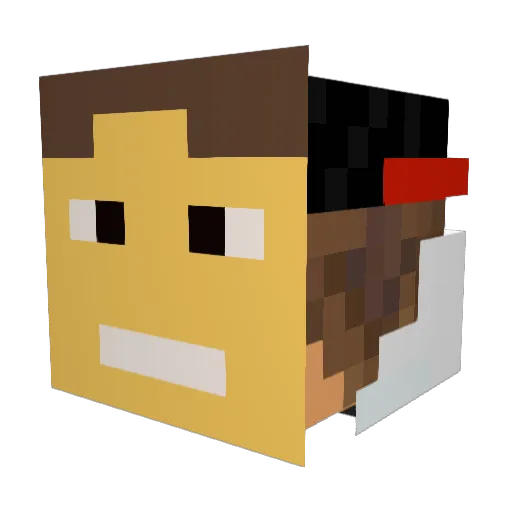 ItsKerowo Minecraft avatar head, 3D render