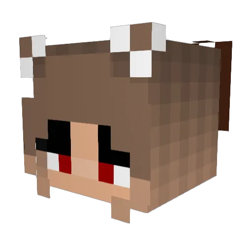 ItsKeviin Minecraft avatar head, 3D render
