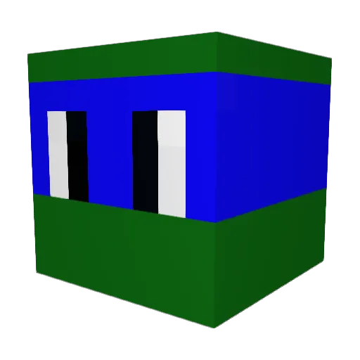 ItsKila Minecraft avatar head, 3D render