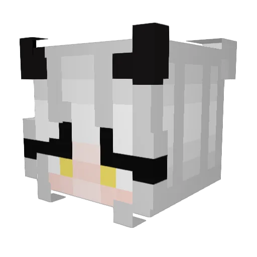 ItsKishiro Minecraft avatar head, 3D render