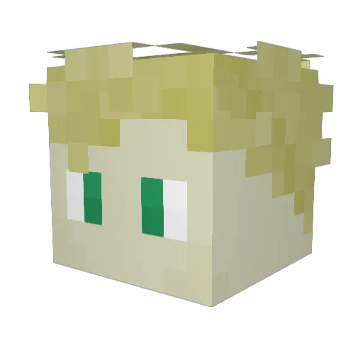 ItsKit Minecraft avatar head, 3D render