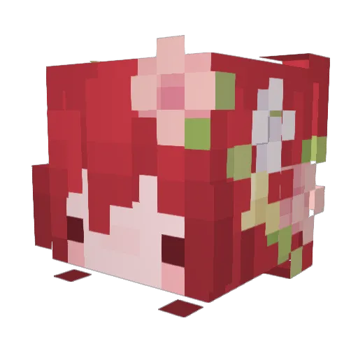 ItsKittea Minecraft avatar head, 3D render