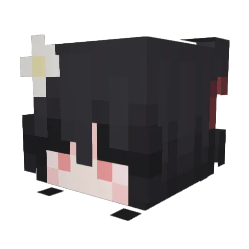 ItsKittyKat8843 Minecraft avatar head, 3D render