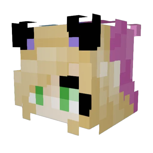 ItsKiwiStyles Minecraft avatar head, 3D render