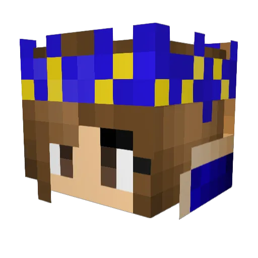 ItsKiyaflys Minecraft avatar head, 3D render