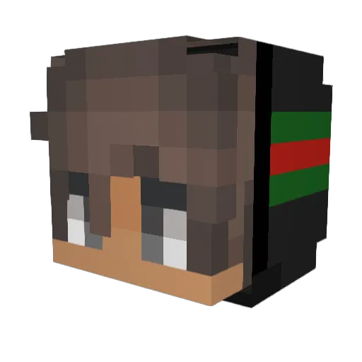ItsKnxckDNA Minecraft avatar head, 3D render
