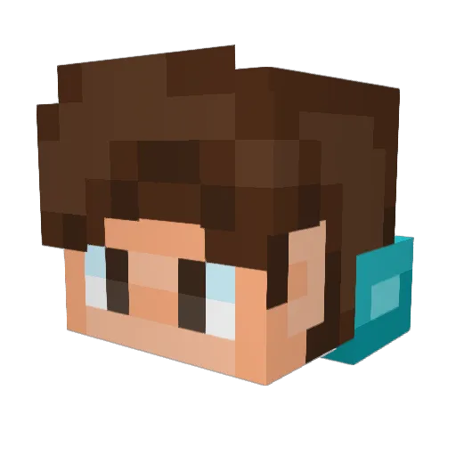ItsKnxght Minecraft avatar head, 3D render