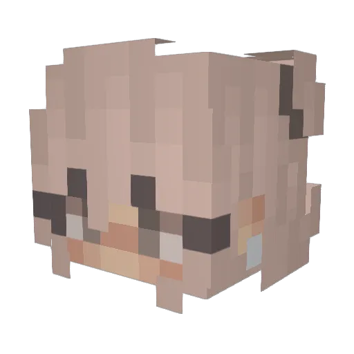 ItsKoink Minecraft avatar head, 3D render