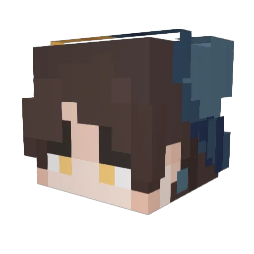 ItsKovu_ Minecraft avatar head, 3D render