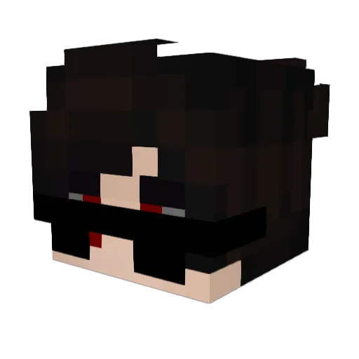 ItsKozzx Minecraft avatar head, 3D render