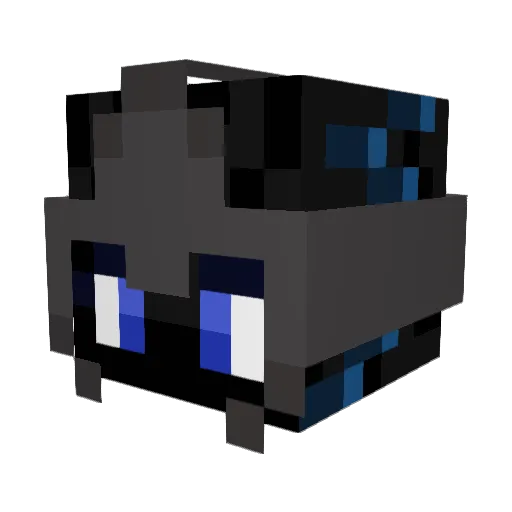 ItsKrakenYT Minecraft avatar head, 3D render