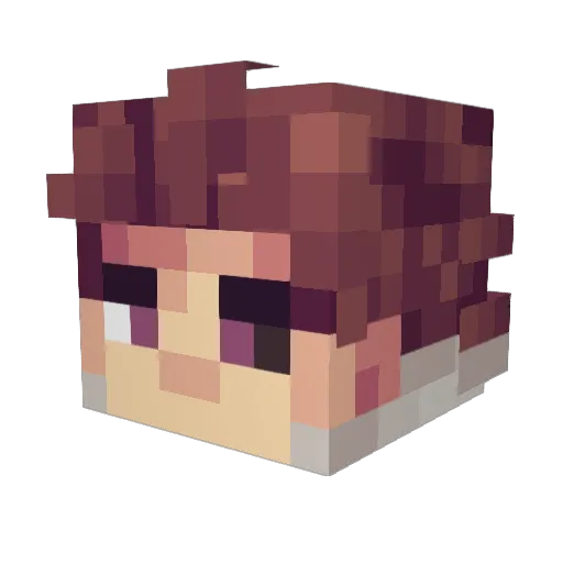 ItsKredo Minecraft avatar head, 3D render