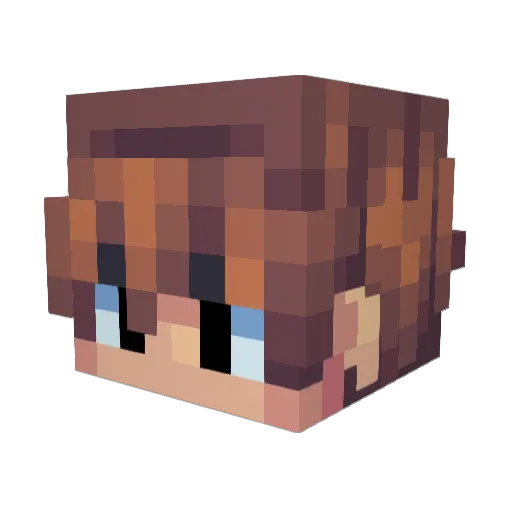 ItsKris09 Minecraft avatar head, 3D render