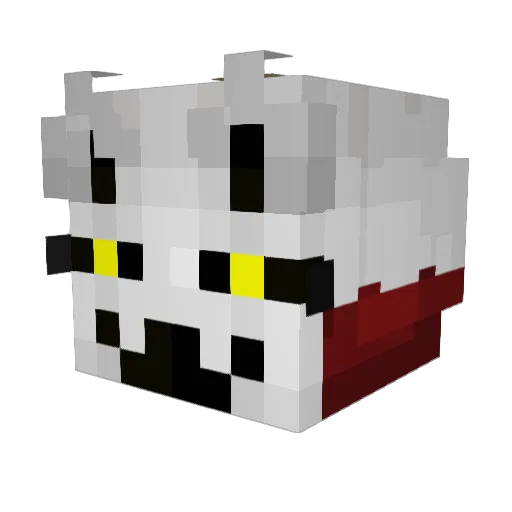 ItsKumorii Minecraft avatar head, 3D render
