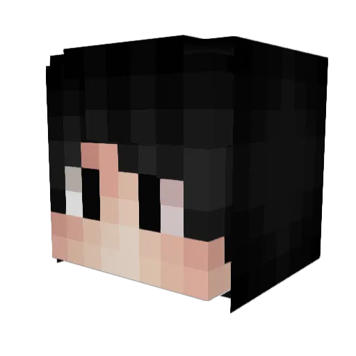 ItsKuro_ Minecraft avatar head, 3D render