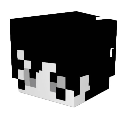 ItsKuu_ Minecraft avatar head, 3D render