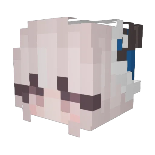 ItsKyli Minecraft avatar head, 3D render