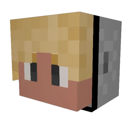 ItsLP234 Minecraft avatar head, 3D render