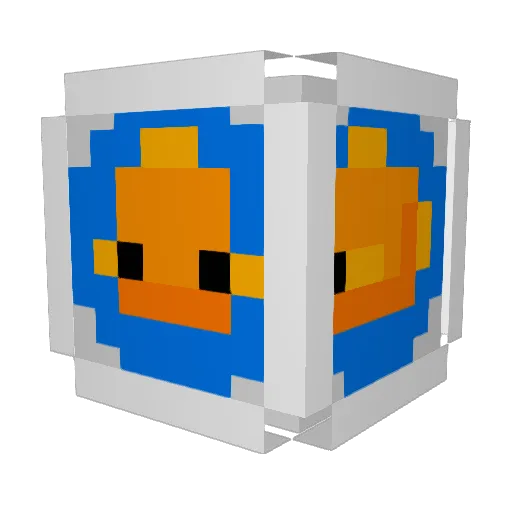 ItsLankyfish Minecraft avatar head, 3D render